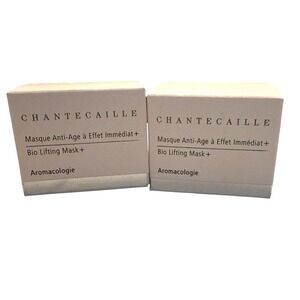 2x Chantecaille Bio Lifting Mask+ 5ml Each Deluxe Travel New In Box .17oz EA